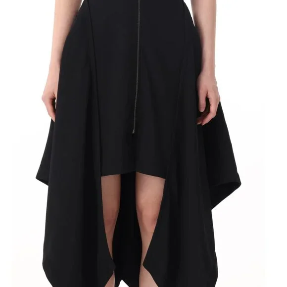 Jason Wu Black Crepe Fit-and-Flare Dress